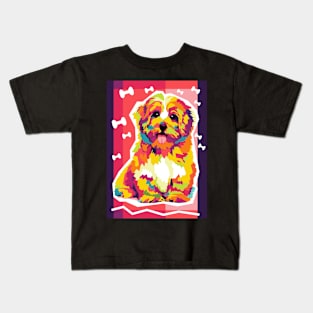 adorable dog pop art Kids T-Shirt